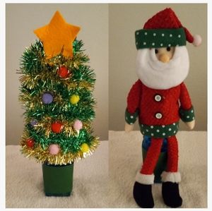 2 Christmas Wine Bottle Covers